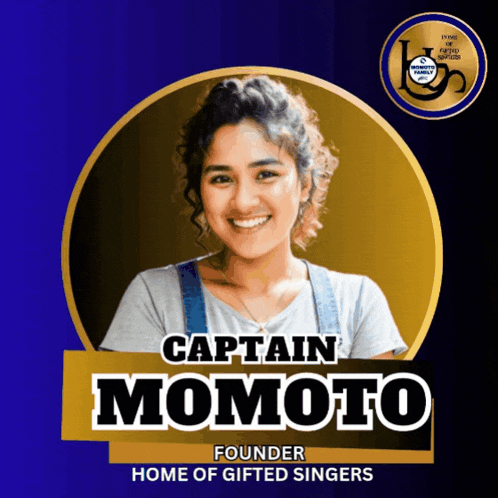captain momoto founder of home of gifted singers is smiling