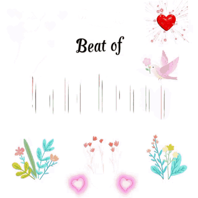 a poster that says beat of hoai trang with flowers and butterflies