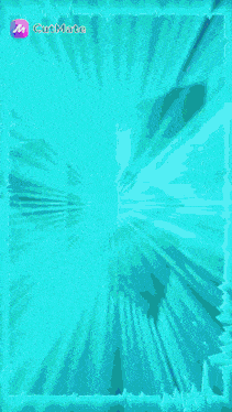 a picture of a woman 's face is in a blue frame with the words cutmate on the bottom