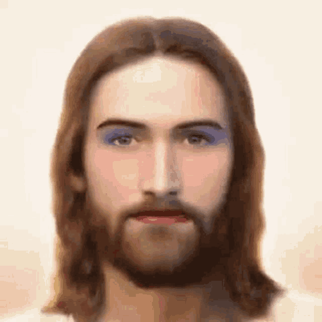 Jesus Makeup GIF - Jesus Makeup Wink GIFs