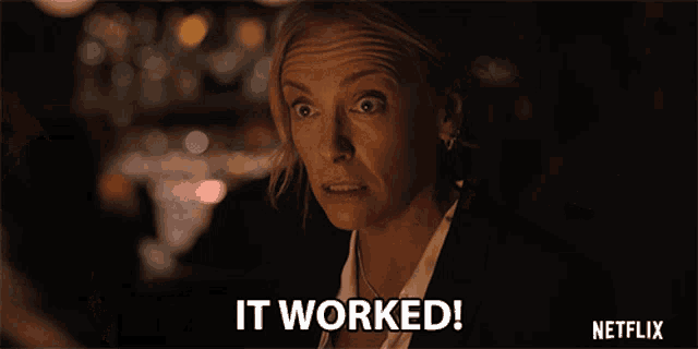 a woman says it worked in a netflix advertisement