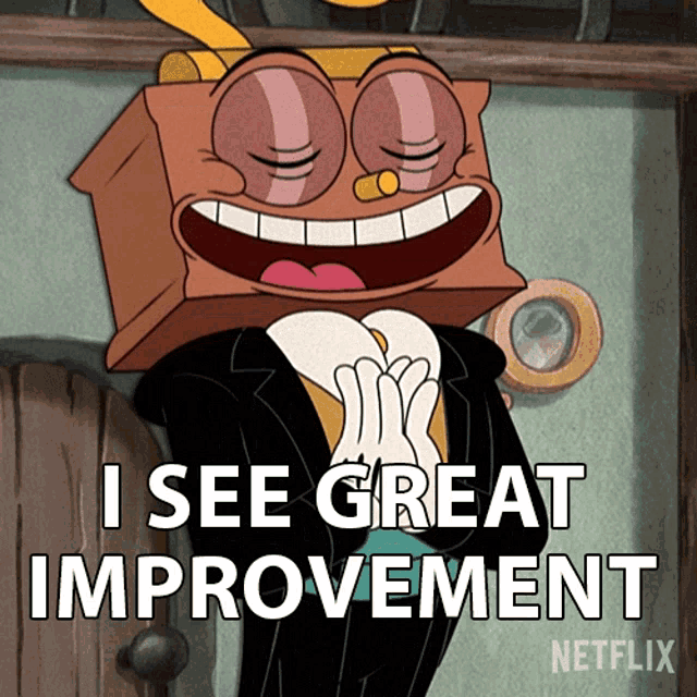 I See Great Improvement Ludwig GIF - I See Great Improvement Ludwig The Cuphead Show GIFs