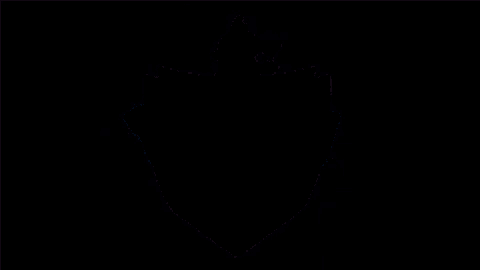 a logo for pokemon sword and shield with a silhouette of a pokemon