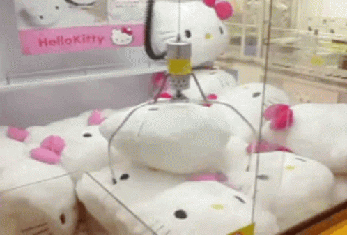 Angai313 Hello Kitty GIF - Angai313 Hello Kitty Hello Kitty Claw Machine GIFs