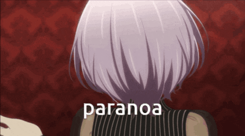 paranoa is written on the back of a woman