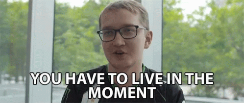 You Have To Live In The Moment Interview GIF - You Have To Live In The Moment Interview Contented GIFs