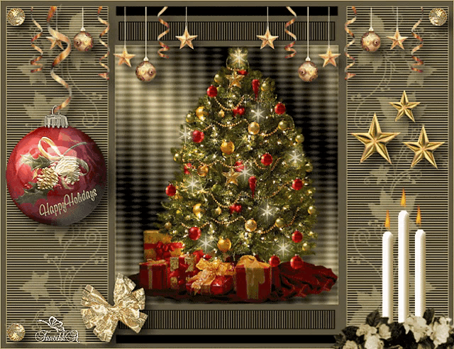 a picture of a christmas tree with the words happy holidays on the bottom