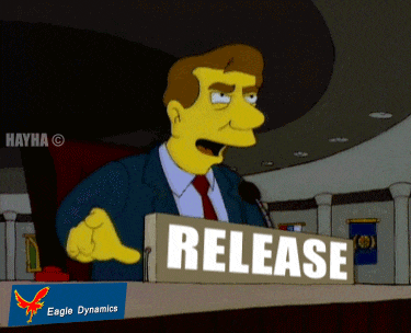 a cartoon character stands behind a podium with a sign that says release