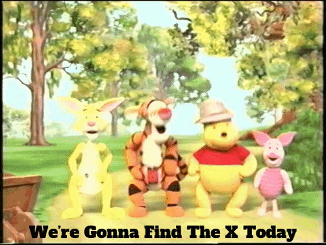 The Book Of Pooh Were Gonna Find The X Today GIF - The Book Of Pooh Were Gonna Find The X Today X Marks The Spot GIFs