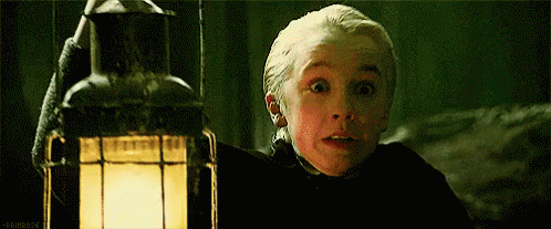 Scared Draco Malfoy GIF - Harrypotter GIFs
