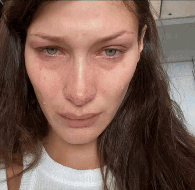 Bella Hadid Crying GIF