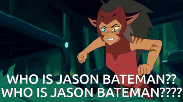 a picture of a cartoon character with the caption " who is jason bateman who is jason bateman "