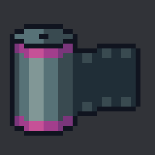 it looks like a pixel art of a can of soda being opened and closed .