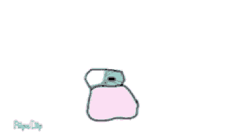a cartoon of a baby sleeping in a pink blanket on a white background .