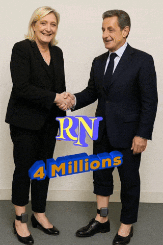 a man and a woman shaking hands with rn 4 millions written on the bottom