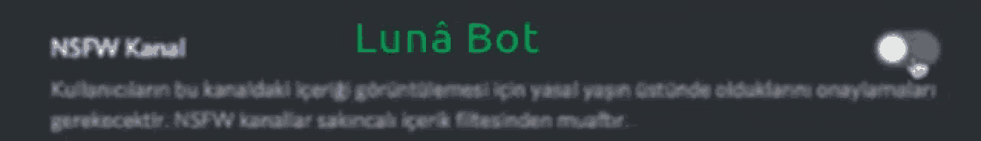 a gray background with luna bot written in green letters