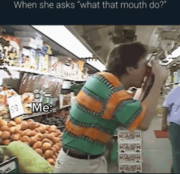 a man talking on a cell phone in a grocery store