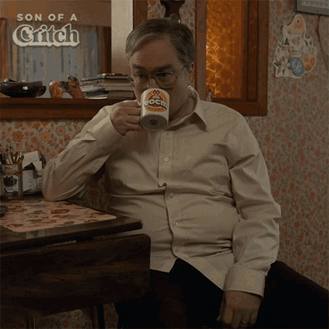 Sip Of Coffee Mike GIF - Sip Of Coffee Mike Son Of A Critch GIFs