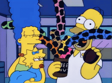 Beer Nuts Prank GIF - Pranks Simpsons GIFs