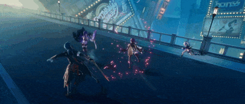a video game is being played in front of a sign that says bones
