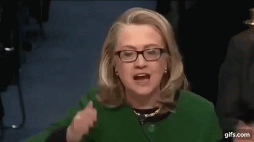 Hillary Clinton Crooked GIF - Hillary Clinton Crooked What Difference At This Point GIFs