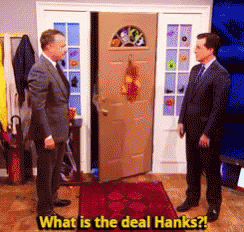 Matt Damon Tom Hanks GIF - Matt Damon Tom Hanks What Is The Deal GIFs