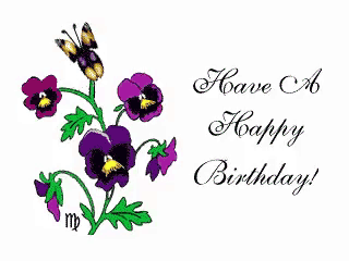 a birthday card that says have a happy birthday