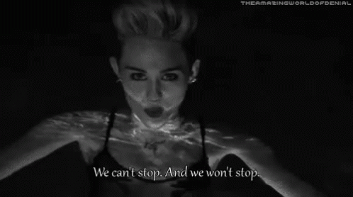 Cant Stop GIF - Miley Cyrus We Cant Stop And We Wont Stop GIFs