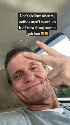 a man making a peace sign with a caption that says " do n't feel hurt