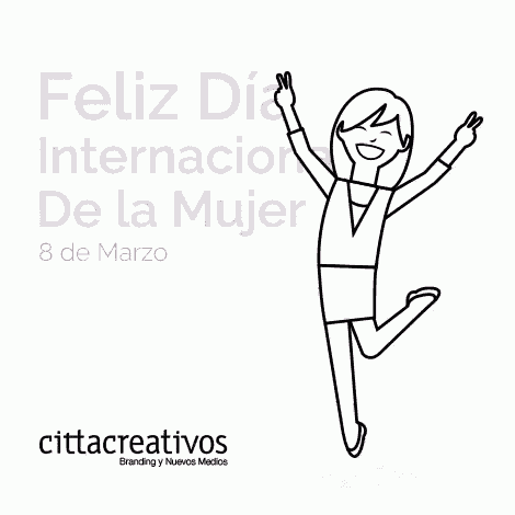 a drawing of a woman with the words feliz dia internacional de la mujer