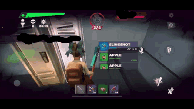 a screenshot of a video game shows a slingshot being displayed
