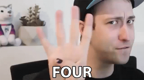 Four Four Fingers Up GIF - Four Four Fingers Up Stern GIFs