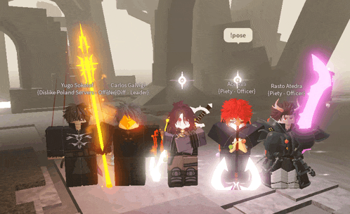 a group of people standing next to each other with the name ipose in the middle