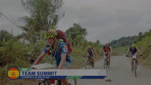 Biking Team Summit GIF - Biking Team Summit Worlds Toughest Race GIFs