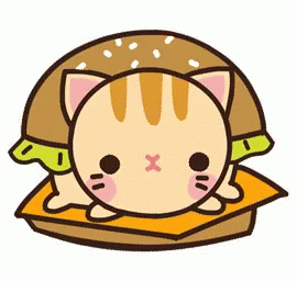 Cat Burger GIF - Cat Burger Food GIFs