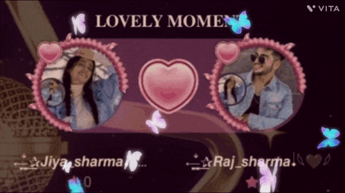 a picture of a man and a woman with the caption lovely moments