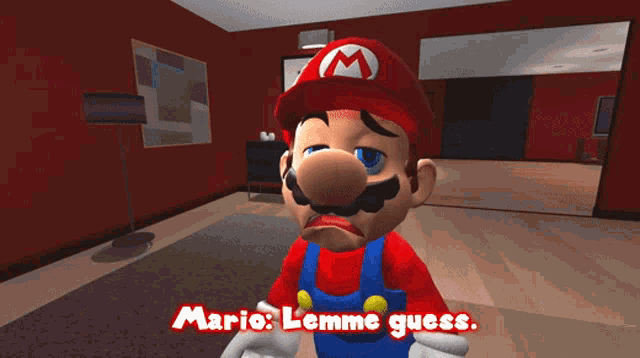 Smg4 Mario GIF - Smg4 Mario Lemme Guess GIFs