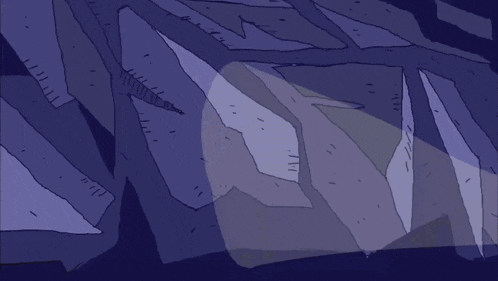 a cartoon character is crying in front of a poster that says explicit