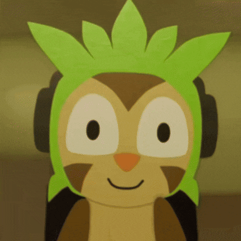 a cartoon monkey wearing headphones and a green headband