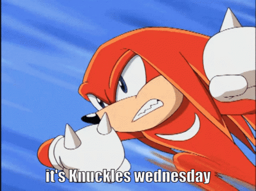 Wednesday Knuckles GIF