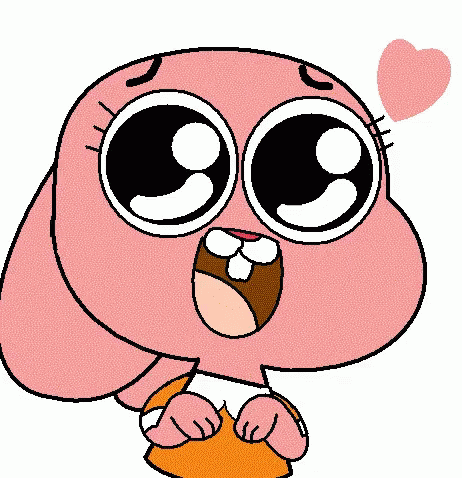 Gumball In Love GIF - Gumball In Love Amused GIFs