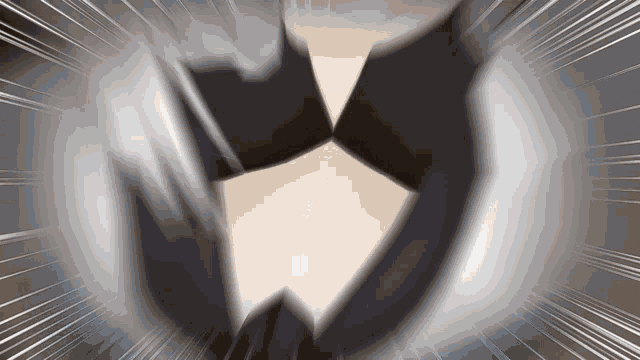 a close up of a person 's torso with a blurred background .