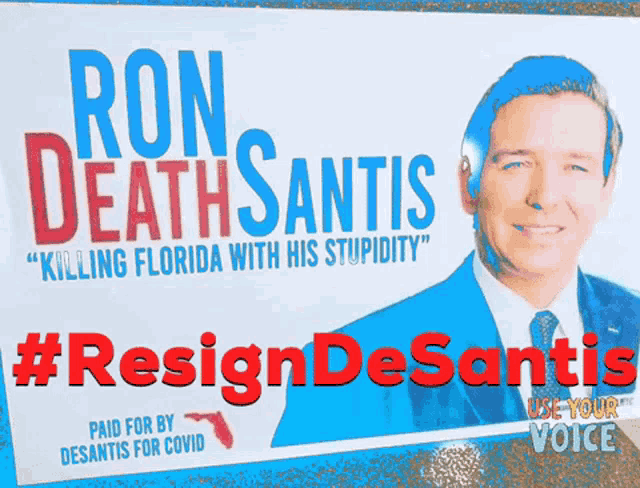 Resign De Santis Death Santis GIF - Resign De Santis Death Santis Ron Desantis GIFs