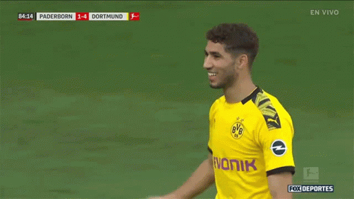 Hug Achraf Hakimi GIF - Hug Achraf Hakimi Paderborn Vs Dortmund GIFs