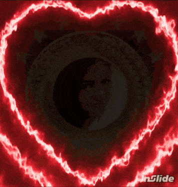 a picture of a woman in a heart shaped frame with the word austria on it