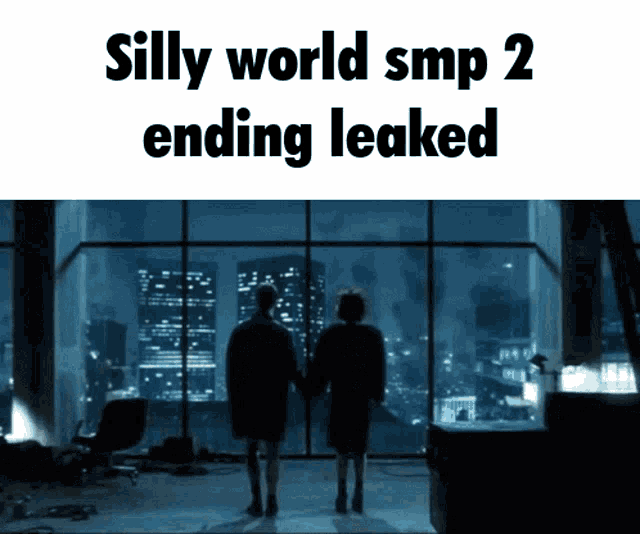 silly world smp 2 ending leaked with a couple standing in front of a window