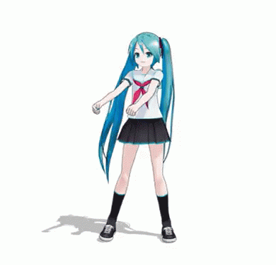 Miku Vocaloid GIF - Miku Vocaloid School Girl GIFs