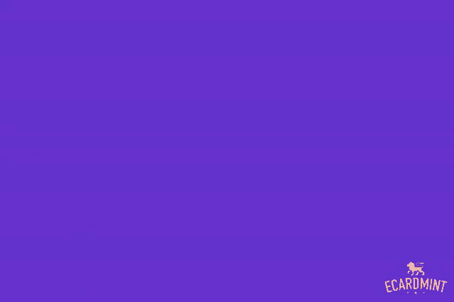 a purple background with stars and the words happy birthday in orange letters