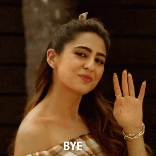 Bye Bye Sara Ali Khan GIF - Bye Bye Sara Ali Khan Sara GIFs