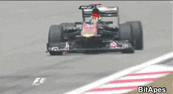 a picture of a race car with the word bitapes on the bottom right